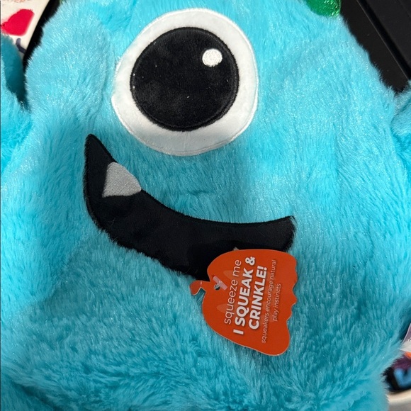 Blue Monster Plush Toy with Black Potion Bottle. NWT. Dog toys for Halloween - Picture 2 of 5
